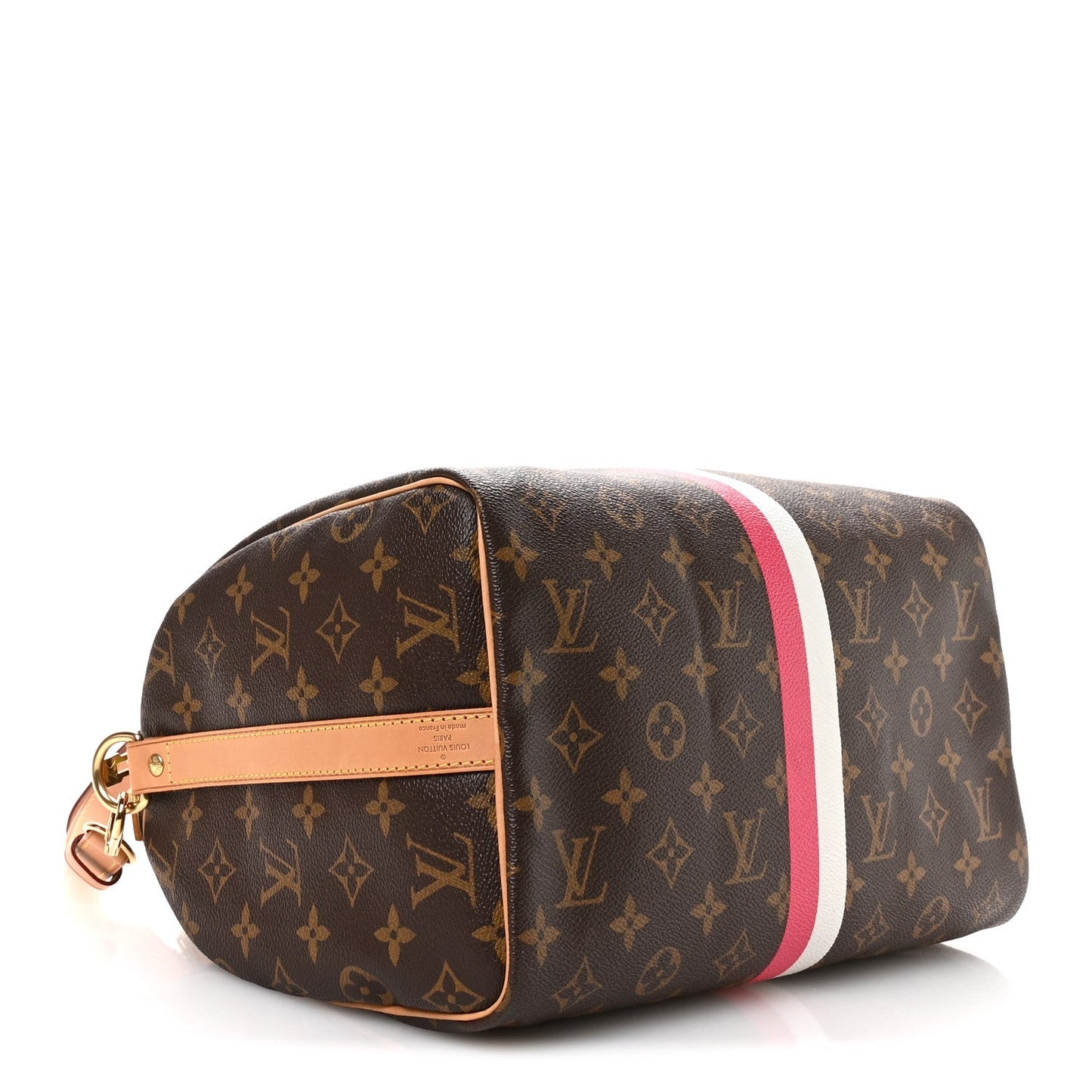 Monogram My LV Heritage Speedy Bandouliere 30 Fuchsia White