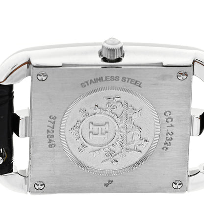 Stainless Steel Alligator Diamond Bezel 23mm Cape Cod Quartz Watch Noir