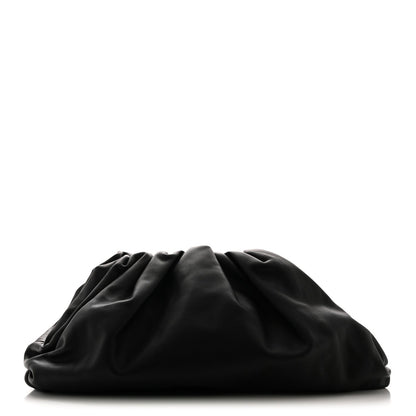 Smooth Butter Calf The Pouch Oversized Clutch Black