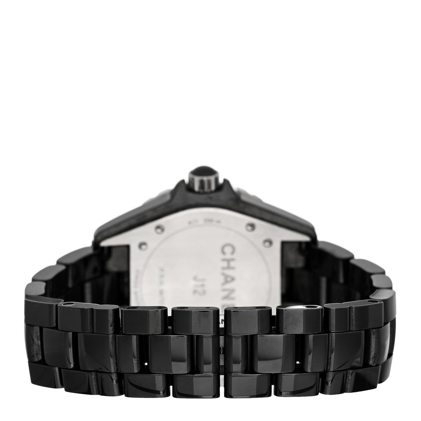 Stainless Steel Ceramic 38mm J12 Phantom Automatic Watch Black