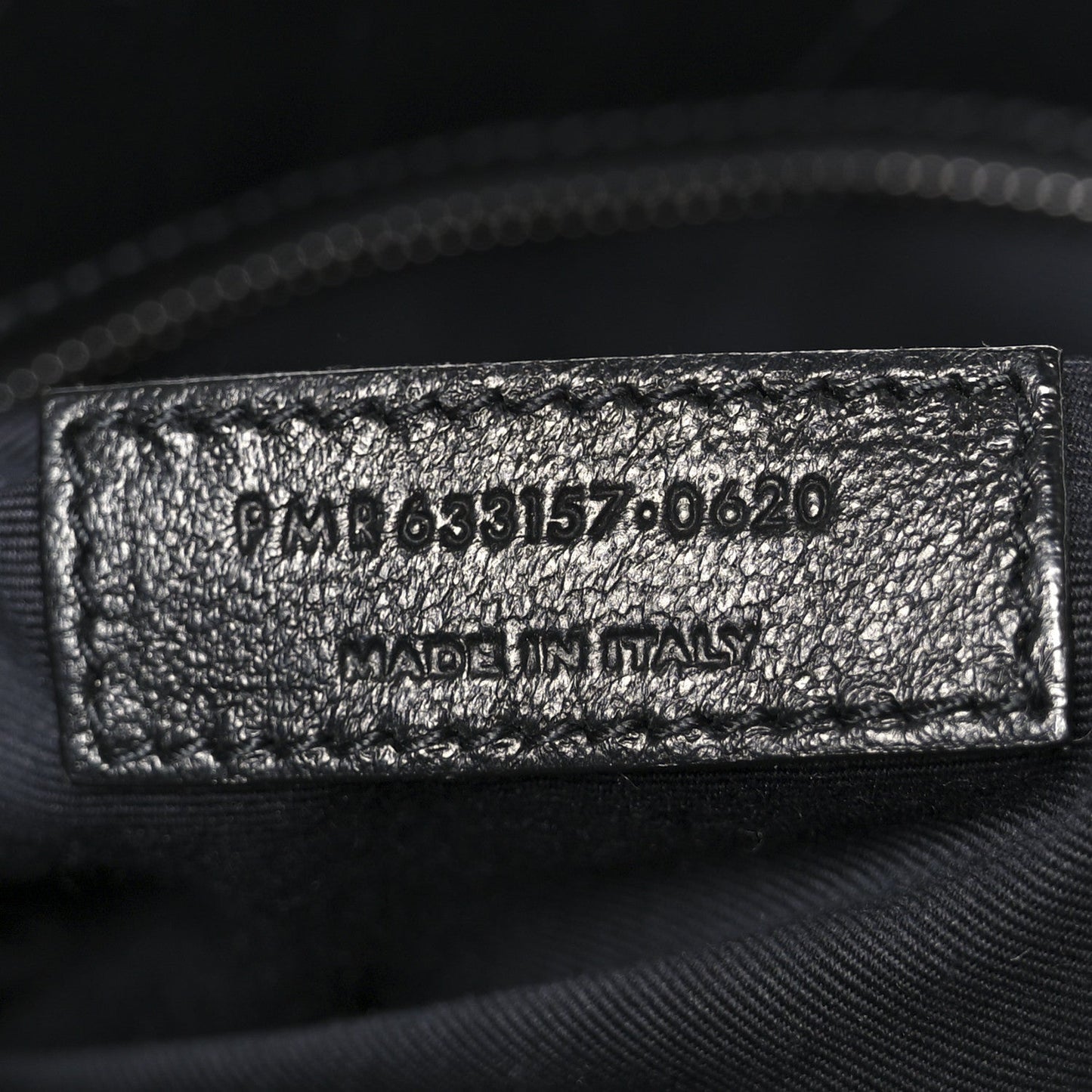 Crinkled Calfskin Matelasse Monogram Large Niki Chain Satchel Black
