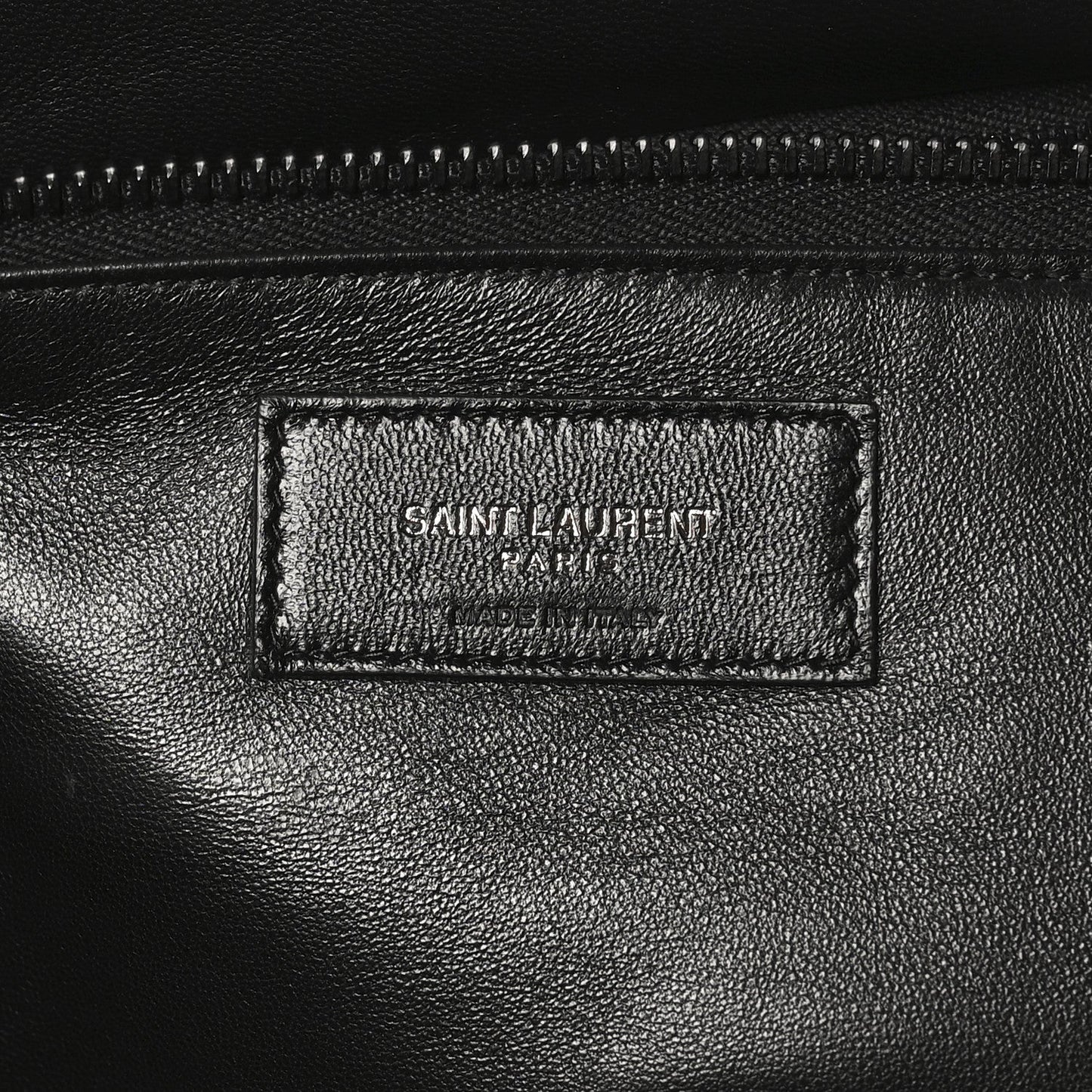 Lambskin Wide Puffer Tote Black