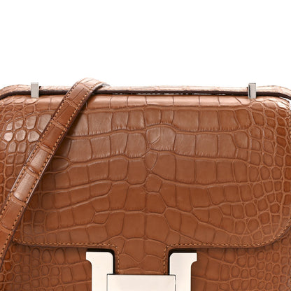 Matte Alligator Constance 18 Gold