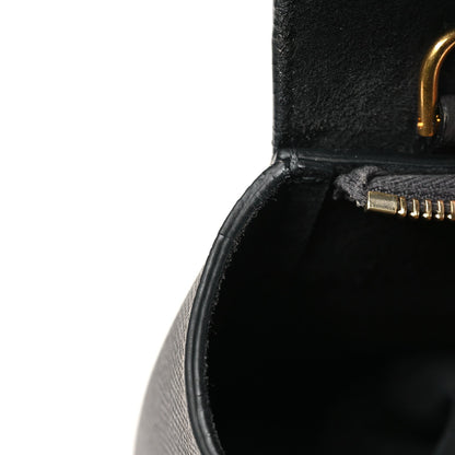 Grained Calfskin Nano Belt Bag Grey