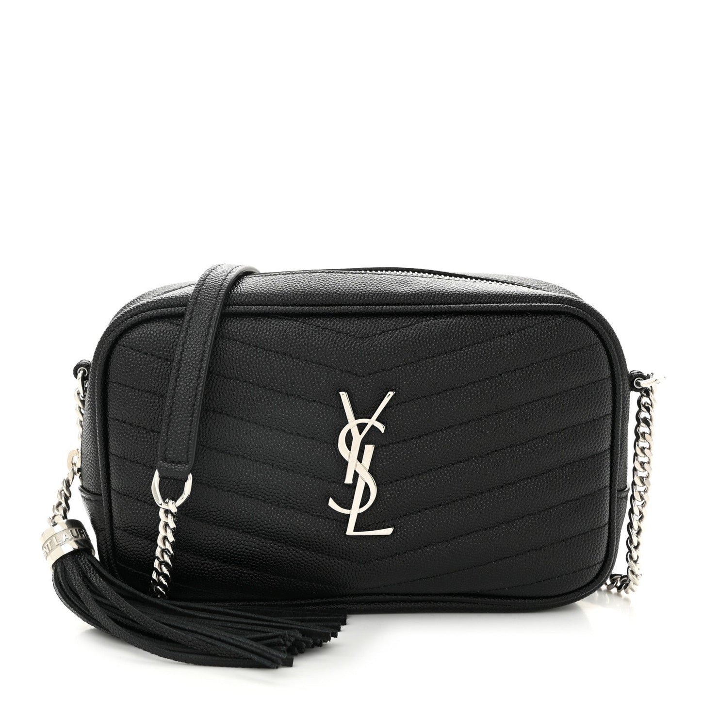 Grain De Poudre Matelasse Monogram Mini Lou Camera Bag Black