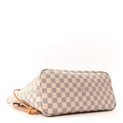 Damier Azur Neo Neverfull MM Rose Ballerine