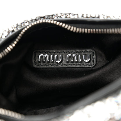 Crystal Silk Starlight Mini Wander Hobo Black