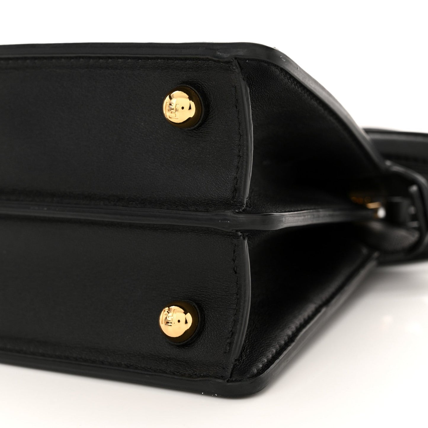 Shiny Nappa Petite Peekaboo I SEE U Satchel Black