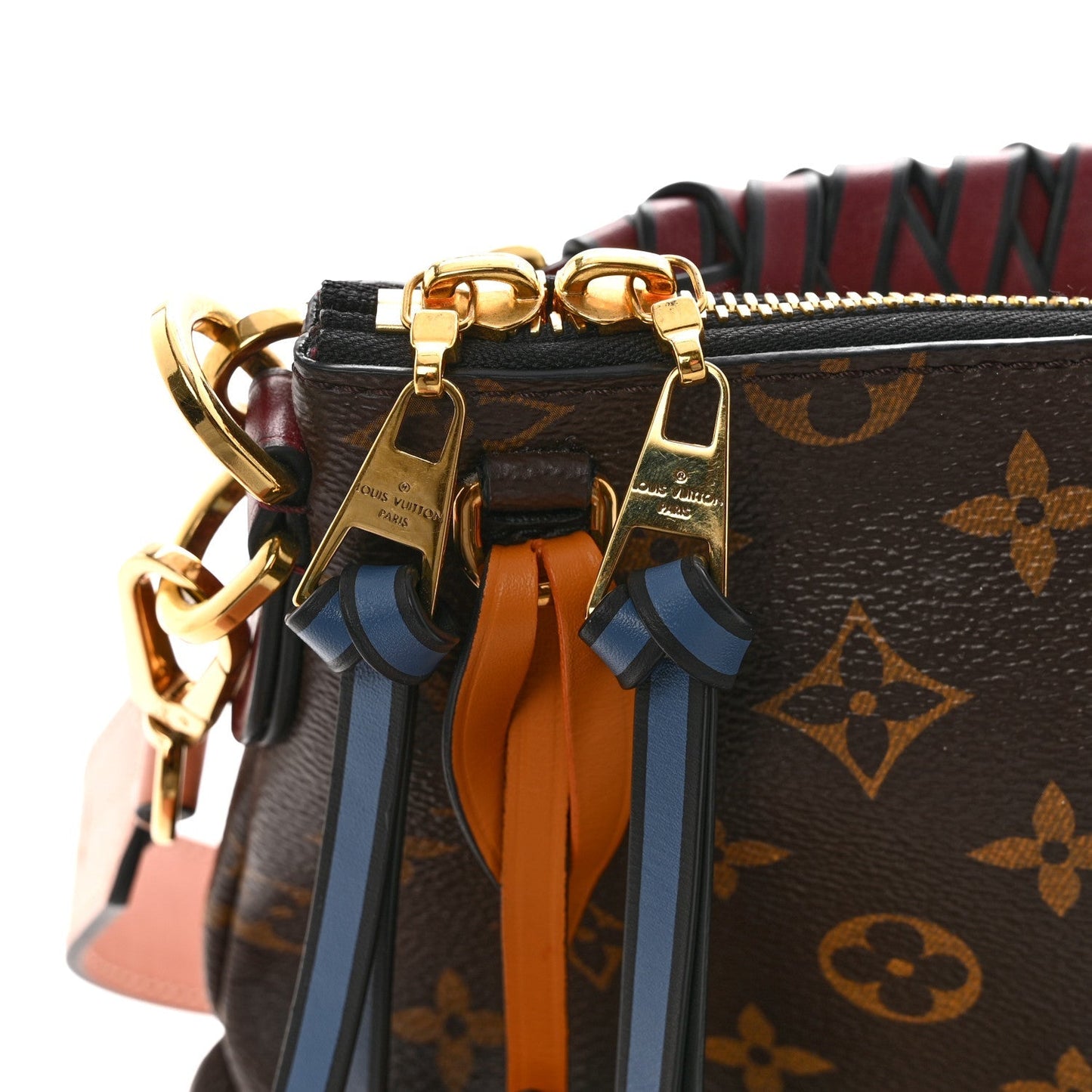 Monogram Beaubourg Hobo Mini Bordeaux Red Peach Safran Blue Jean Blue