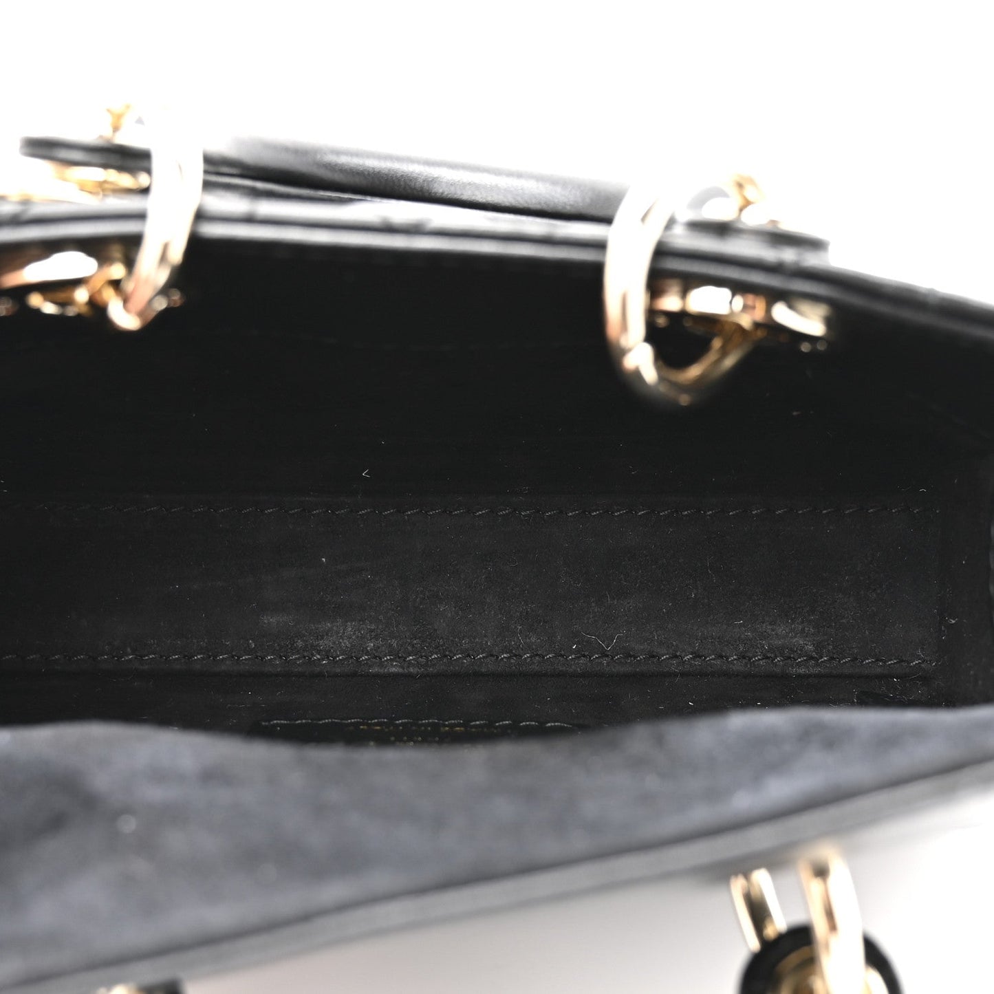 Lambskin Cannage Micro Lady D-Joy Black