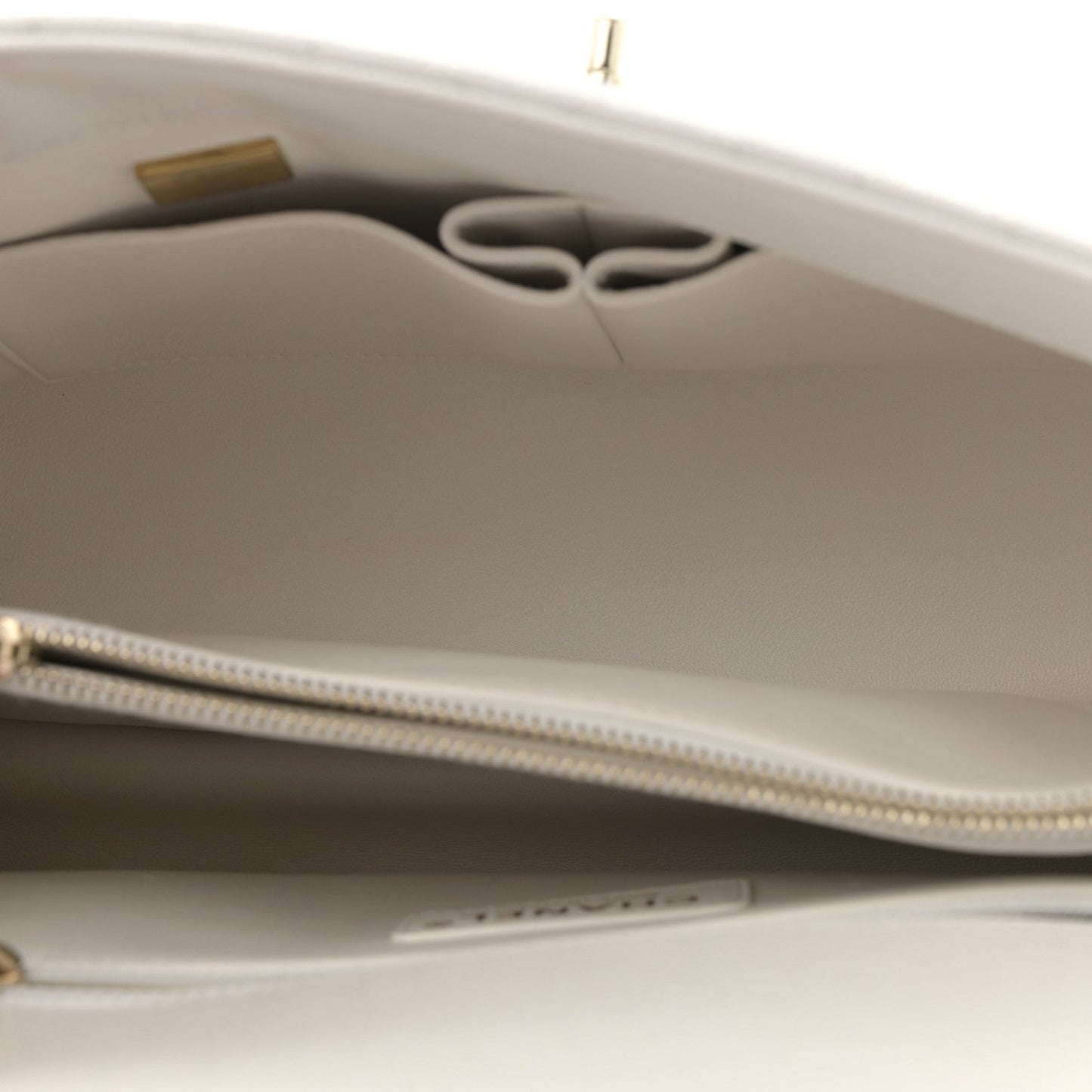 Caviar Quilted Small Coco Handle Flap White
