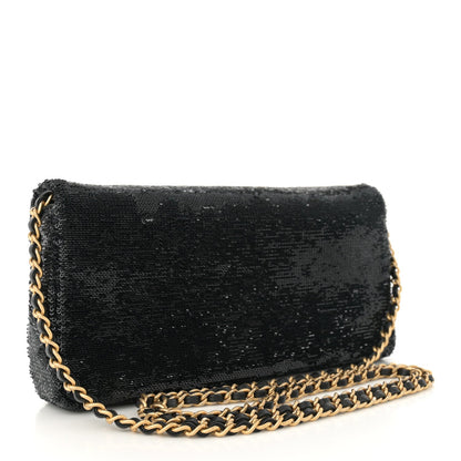 Sequin Paris Cosmopolite Dare To Disturb Flap Black Gold