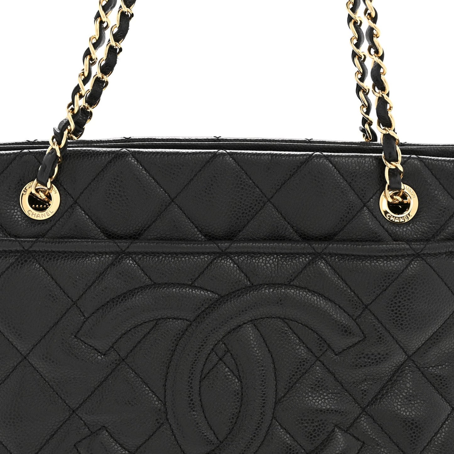 Caviar Quilted CC Timeless Soft Tote Black