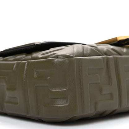 Nappa FF 1974 Embossed Baguette Avocado