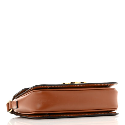 Calfskin Triomphe Canvas Teen Triomphe Bag Tan