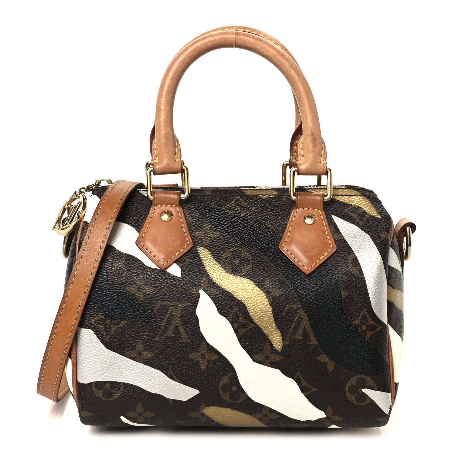 X LOL Monogram Speedy BB Gold Silver
