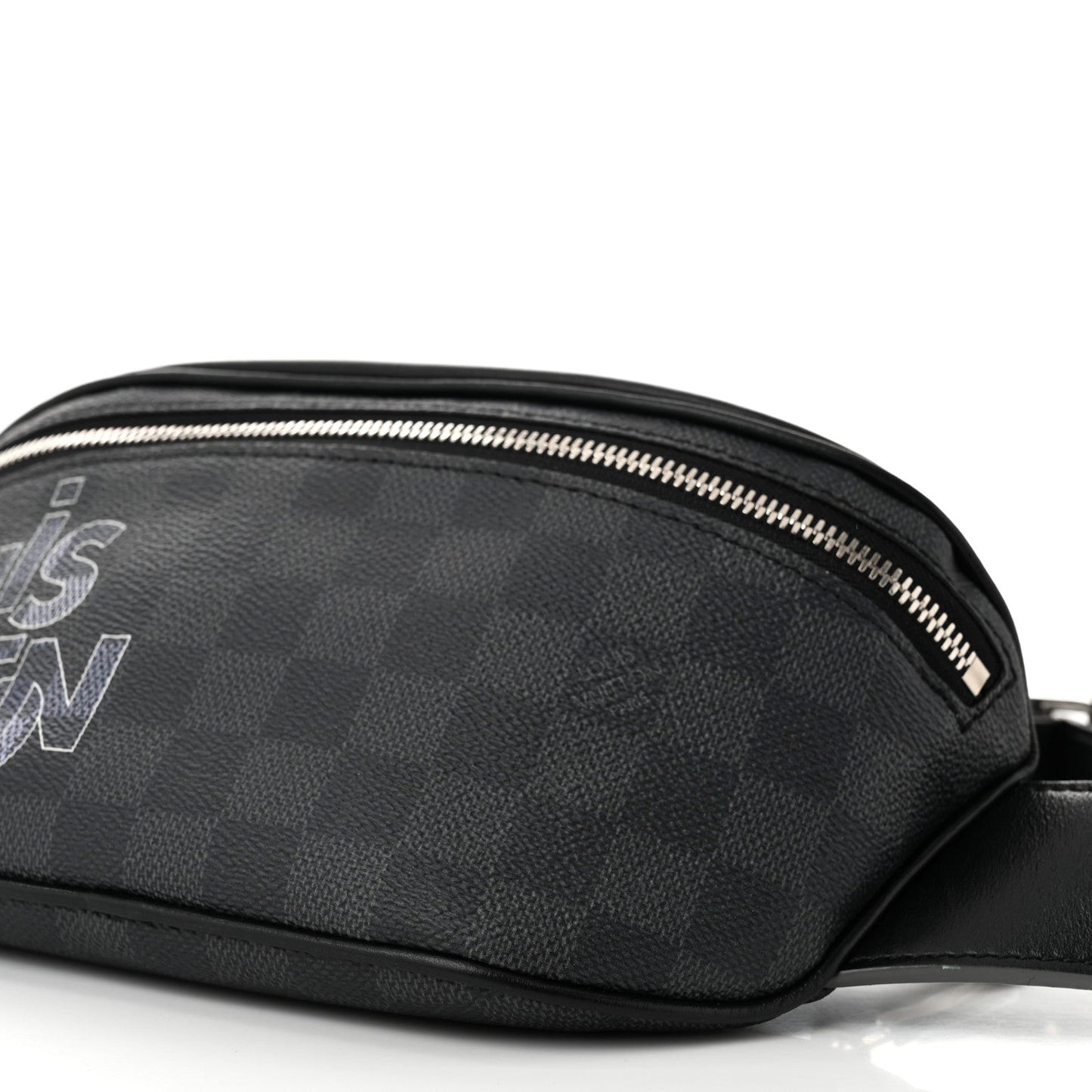 Damier Graphite Logo Campus BumBag Grey