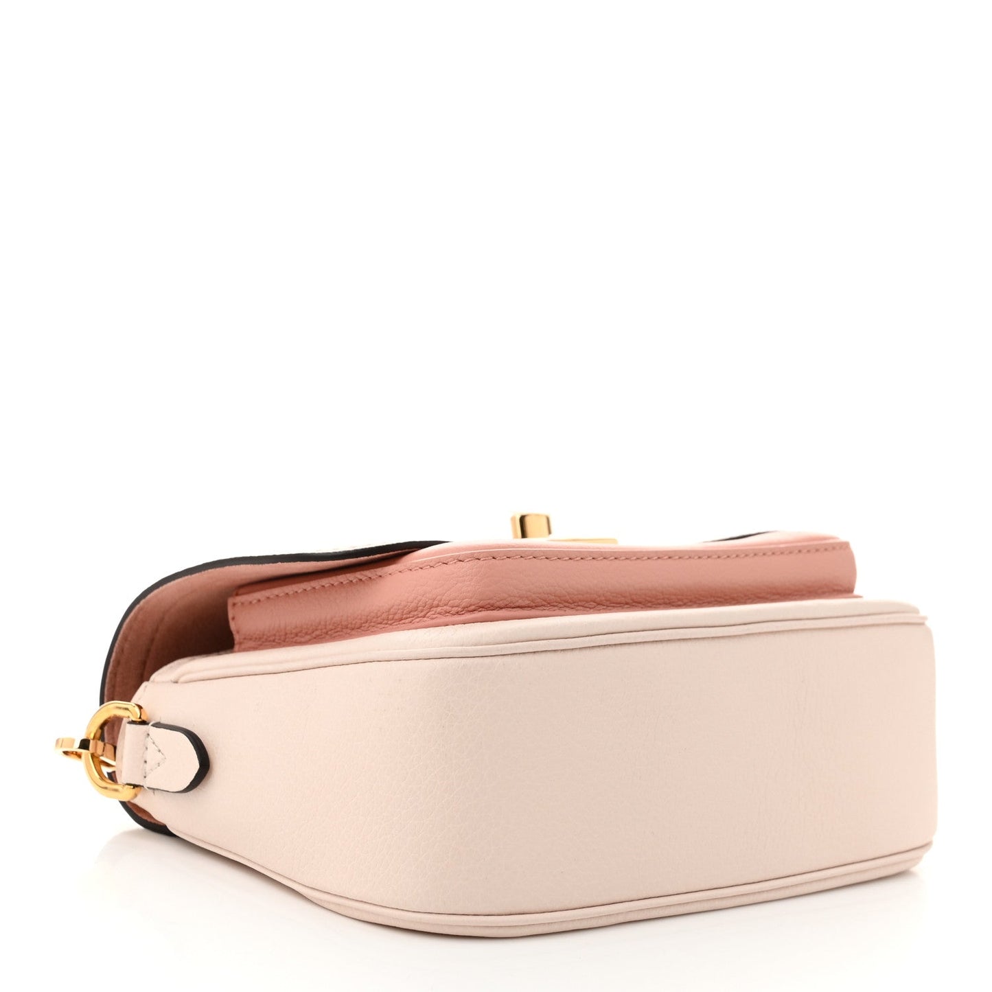 Grained Calfskin Lockme Tender Quartz