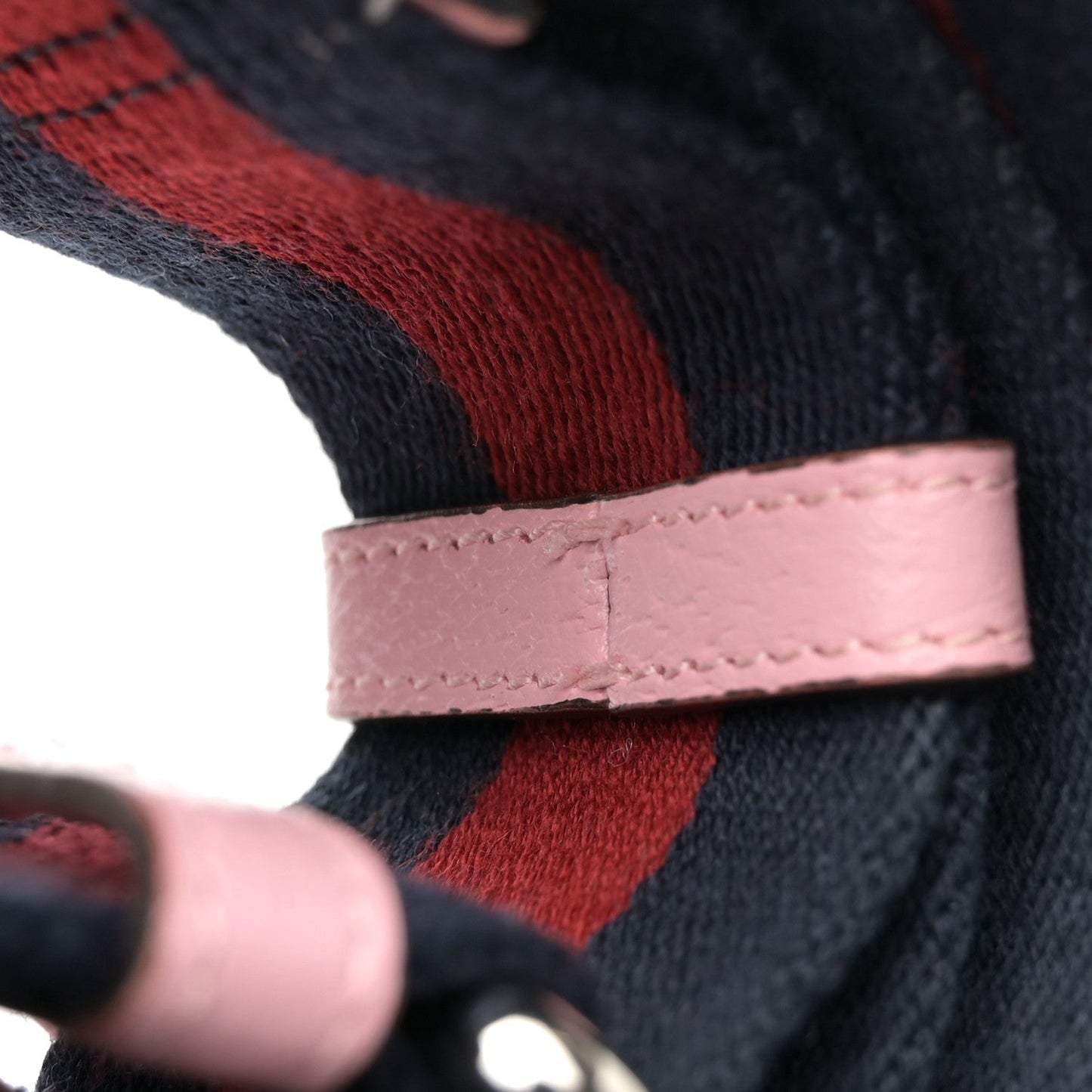 GG Crystal Coated Canvas Monogram Web Small Attache Shoulder Bag Pink