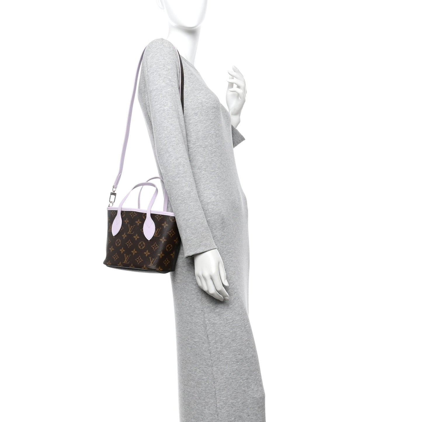 Monogram Neverfull Inside Out Bandouliere BB Misty Lilac