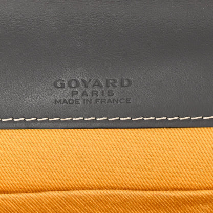 Goyardine Monte Carlo Bois Clutch With Strap Gray