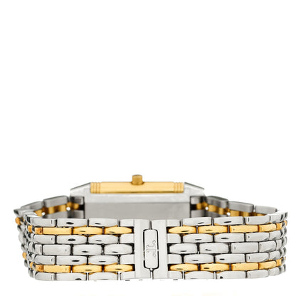 Stainless Steel 18K Yellow Gold 20mm Reverso Lady Manual Winding Watch White 260.5.86