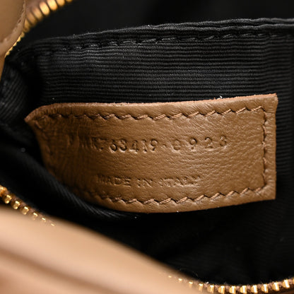 Padded Lambskin Le 5 A 7 Hobo Dark Peanut