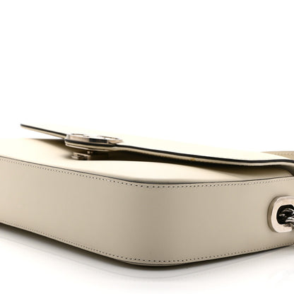 Senna Calfskin Petite GG Top Handle Shoulder Bag Mystic White