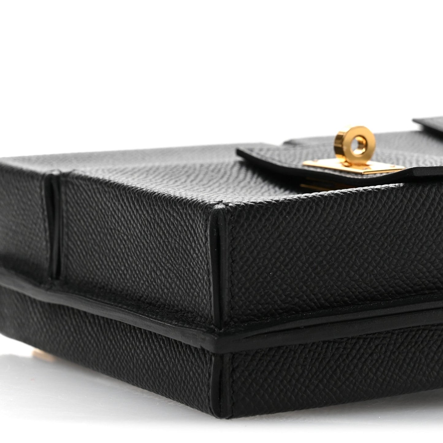 Epsom Kelly Multi Pocket Pochette To Go Black