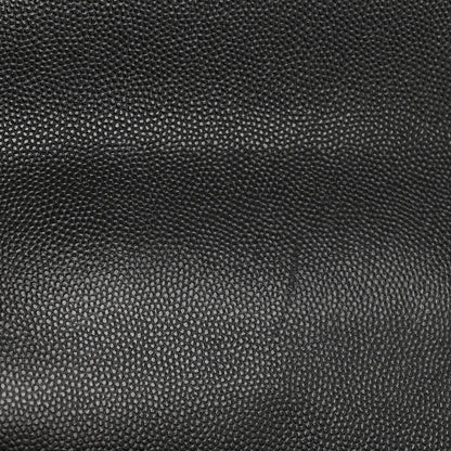 Caviar Chevron Quilted Medium Coco Handle Flap So Black