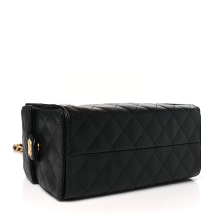Caviar Quilted Small Chanel 25 Handbag Black