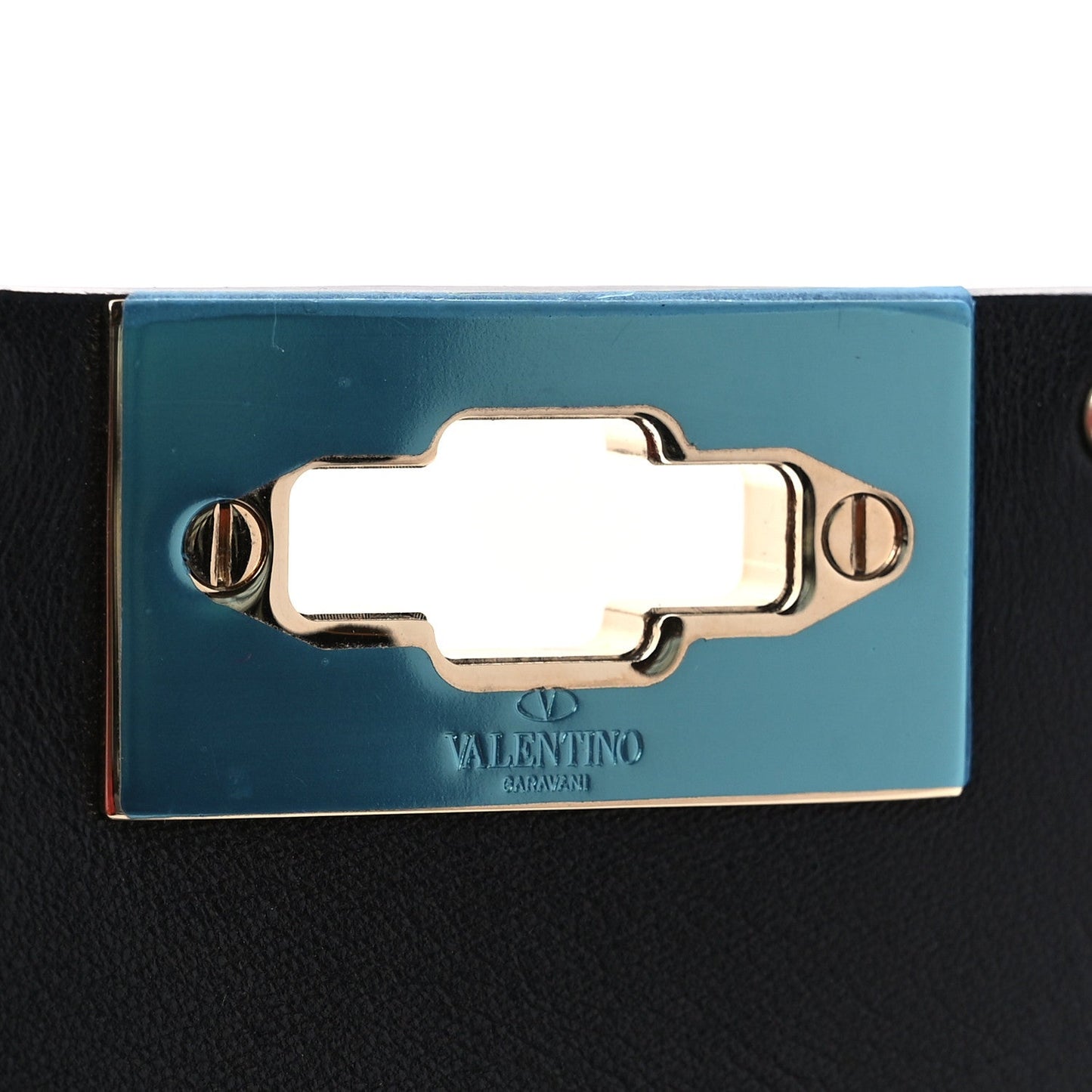 Calfskin Mini Rockstud Spike Shoulder Bag Orange