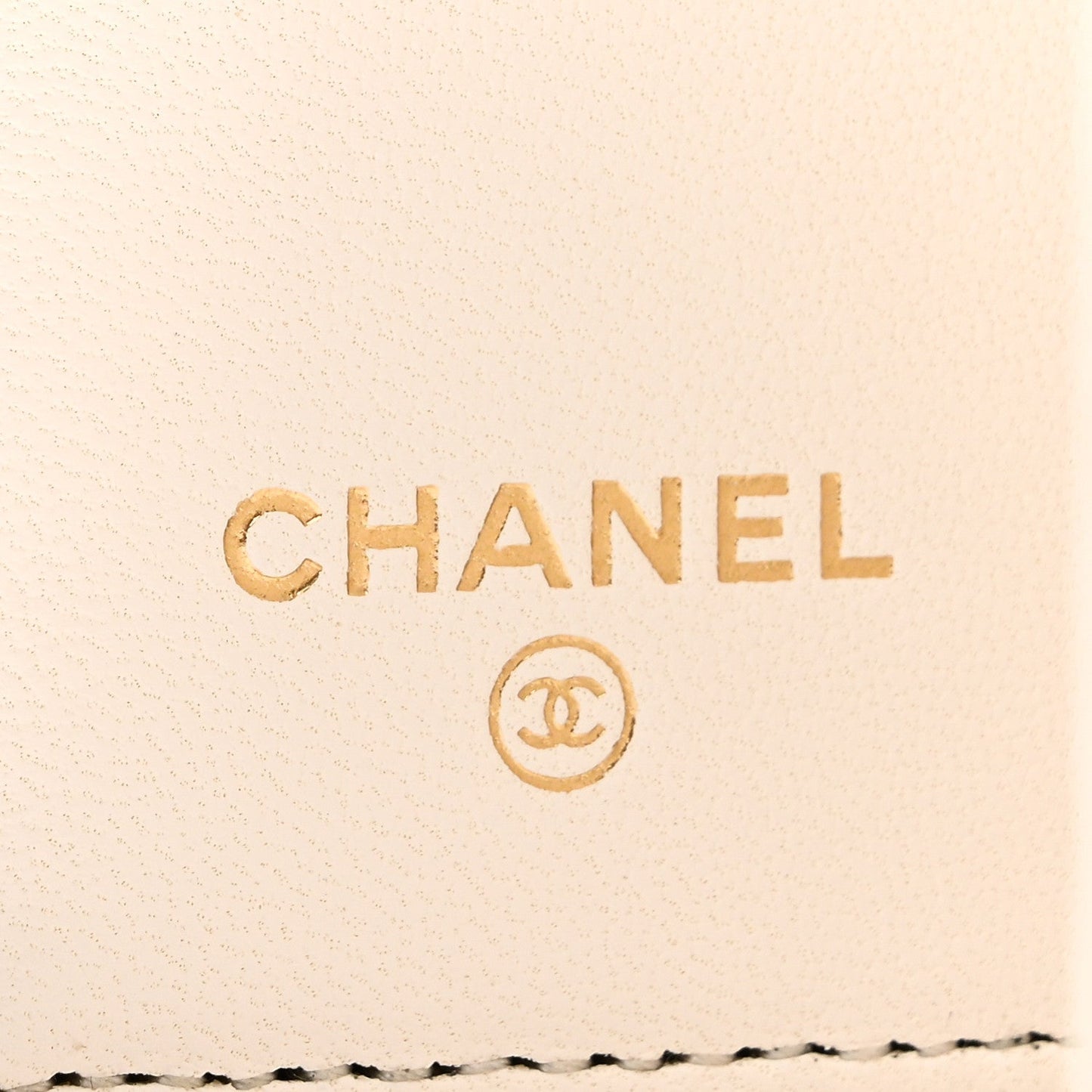 Lambskin Quilted Book Card Holder on Chain Black