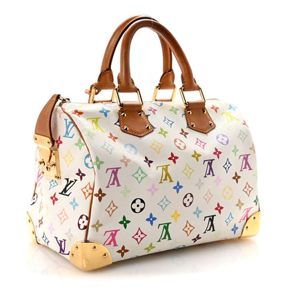 Monogram Multicolor Speedy 30 White
