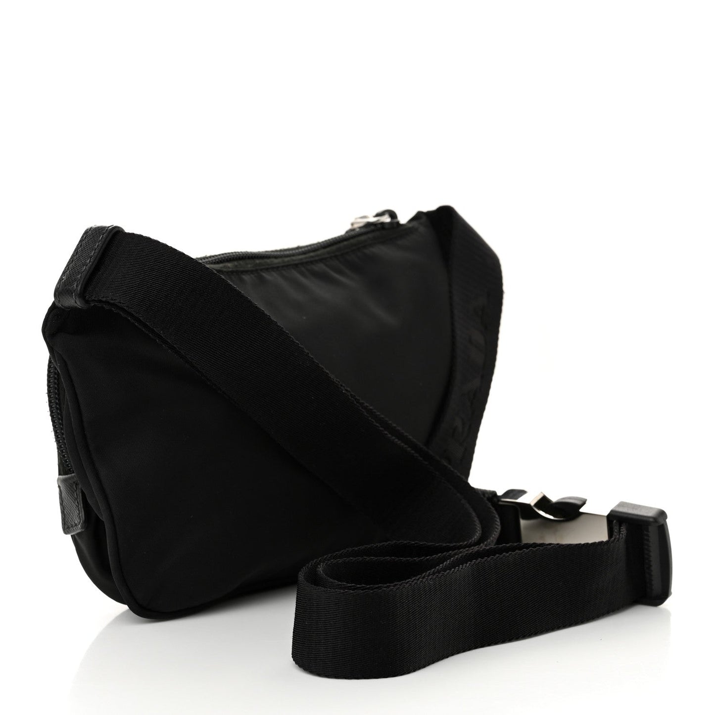 Re-Nylon Saffiano Belt Bag Black