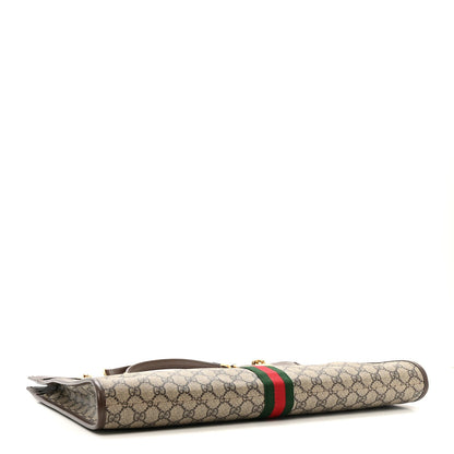 GG Supreme Monogram Large Rajah Chain Tote Beige New Acero