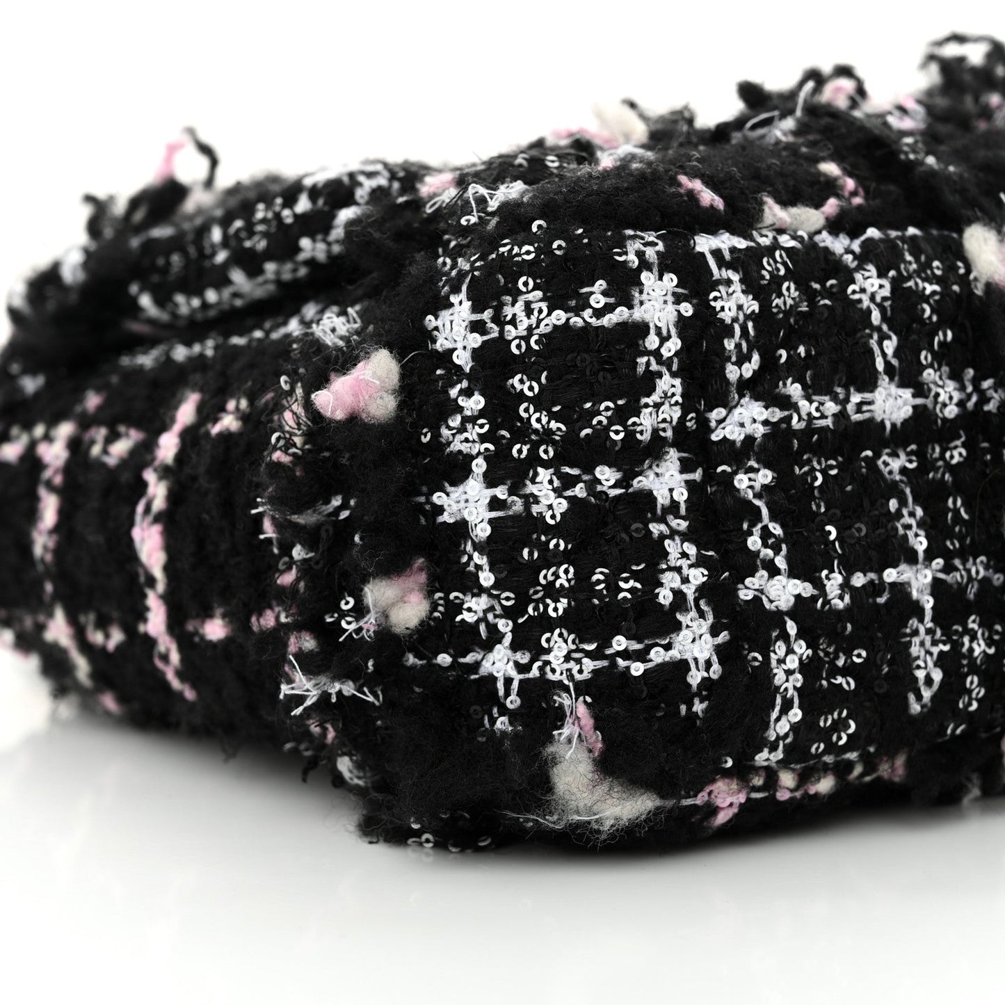 Tweed Sequin Quilted Medium Chanel 19 Flap Black Multicolor