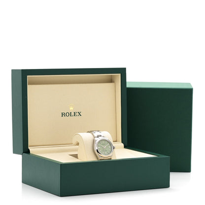 Stainless Steel 31mm Oyster Perpetual Watch Pistachio 277200