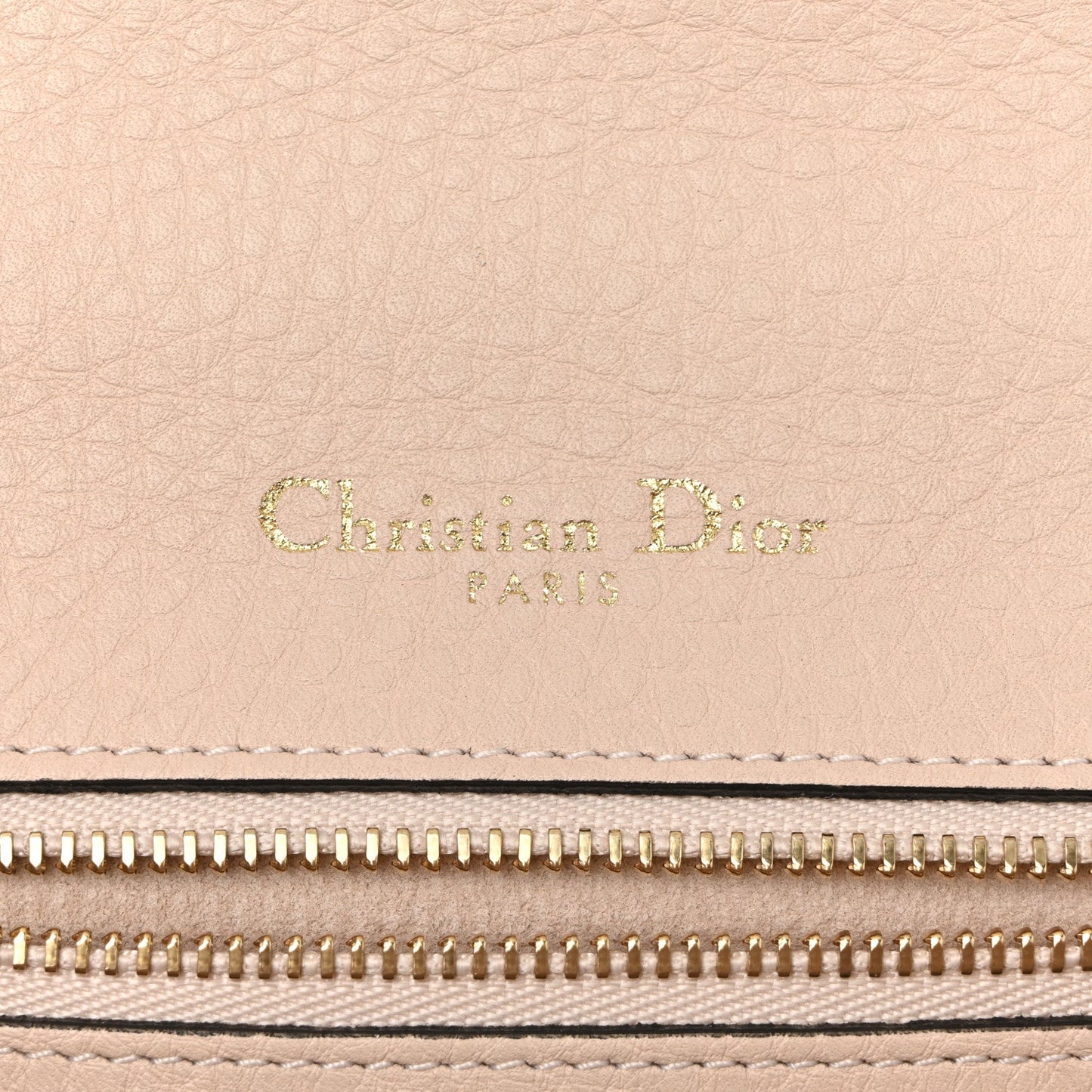 Grained Calfskin Small Diorama Flap Bag Nude