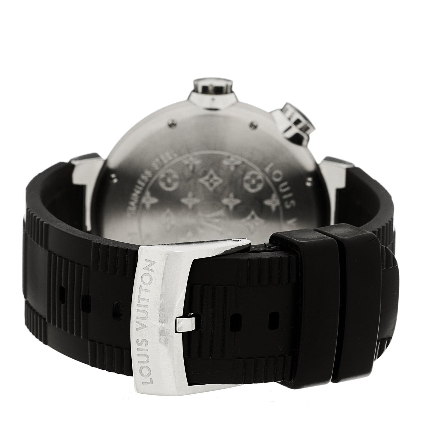 Stainless Steel Rubber 44mm Tambour Street Diver Automatic Watch Black