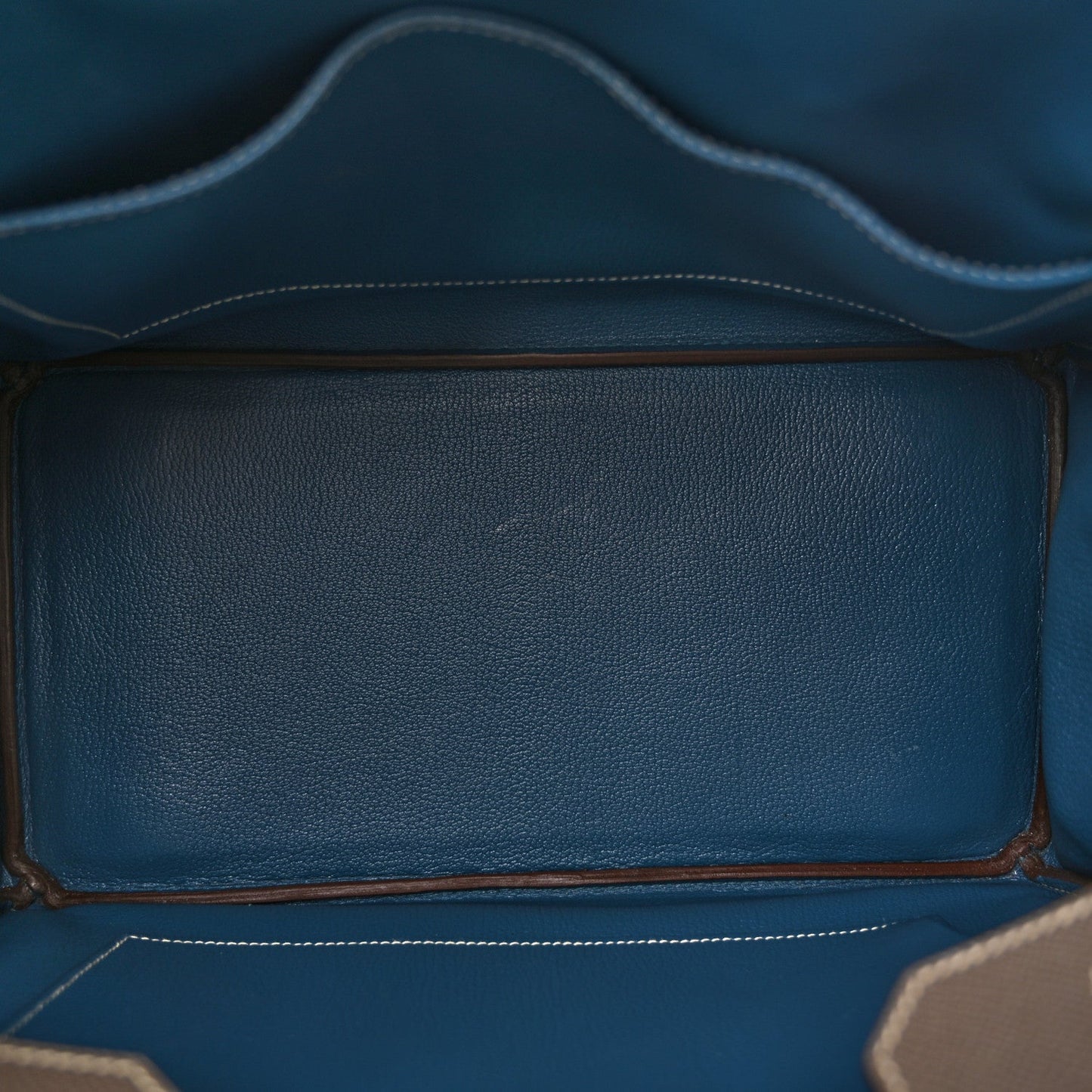 Epsom Candy Birkin 35 Etain Bleu Thalassa