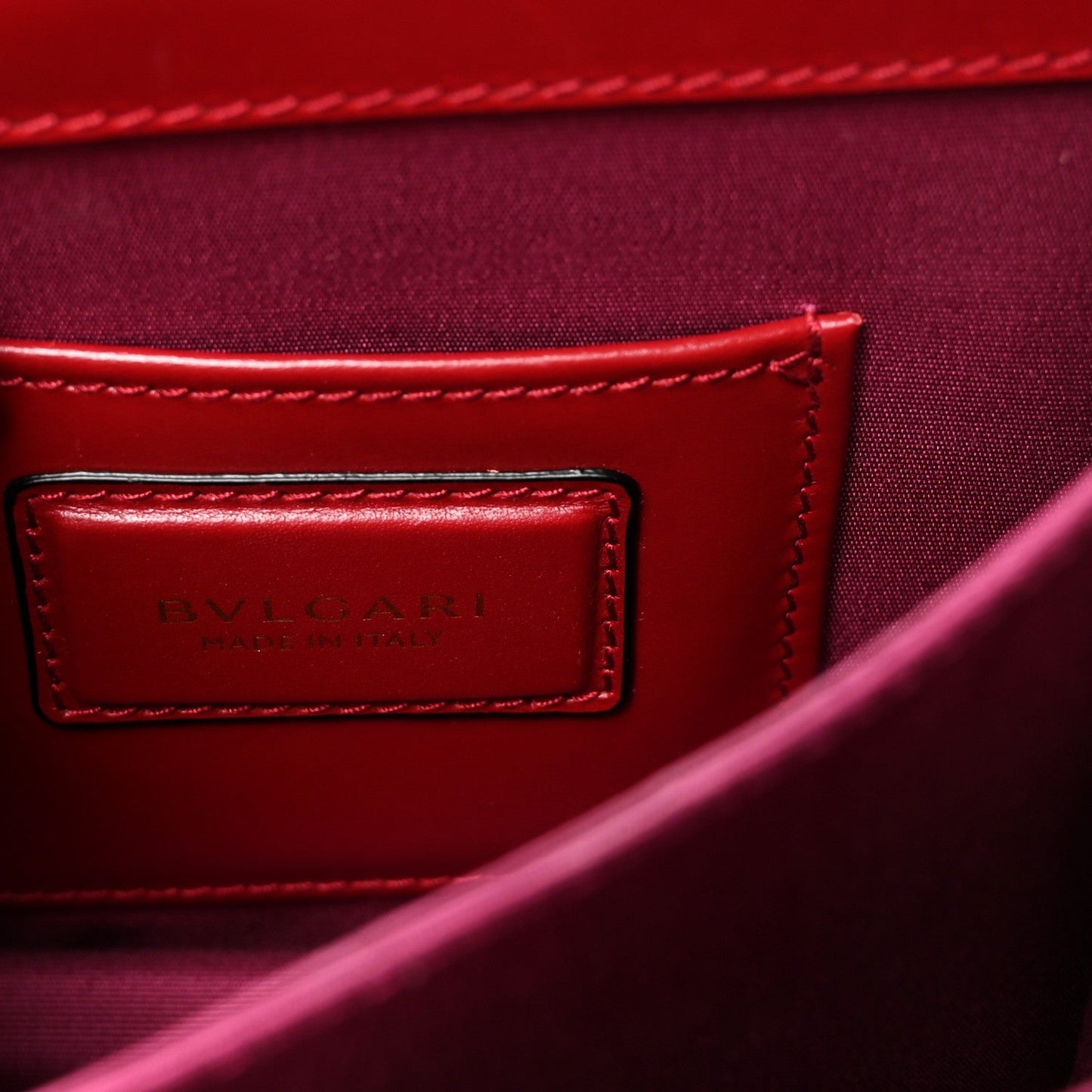 Calfskin Serpenti Forever Top Handle Red