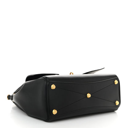 Smooth Calfskin Small Bel Air Carry All Bag Black