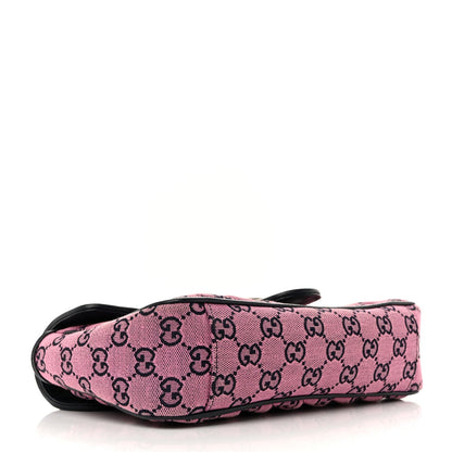 Monogram Multicolor Matelasse Diagonal Small GG Marmont Shoulder Bag Pink Blue
