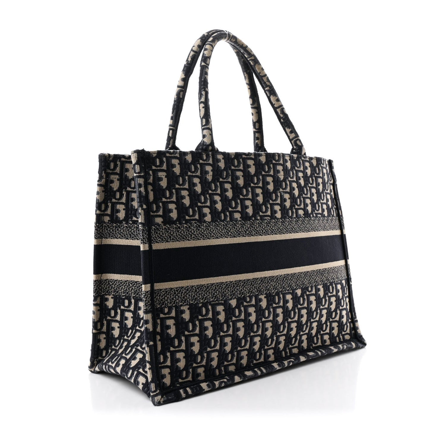 Oblique Medium Book Tote Blue Multicolor