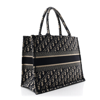 Oblique Medium Book Tote Blue Multicolor