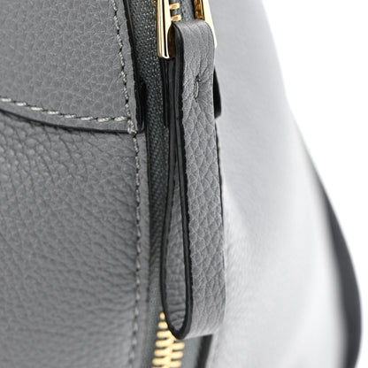 Grained Calfskin Small Hammock Shoulder Bag Asphalt