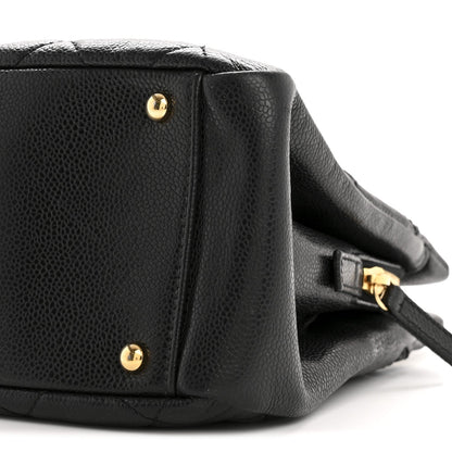 Caviar Quilted CC Timeless Soft Tote Black