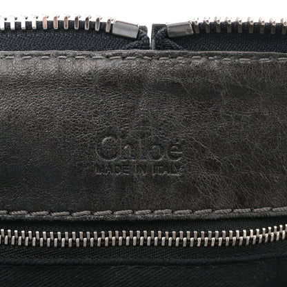 Calfskin Medium Paddington Capsule Satchel Bleu Nuit