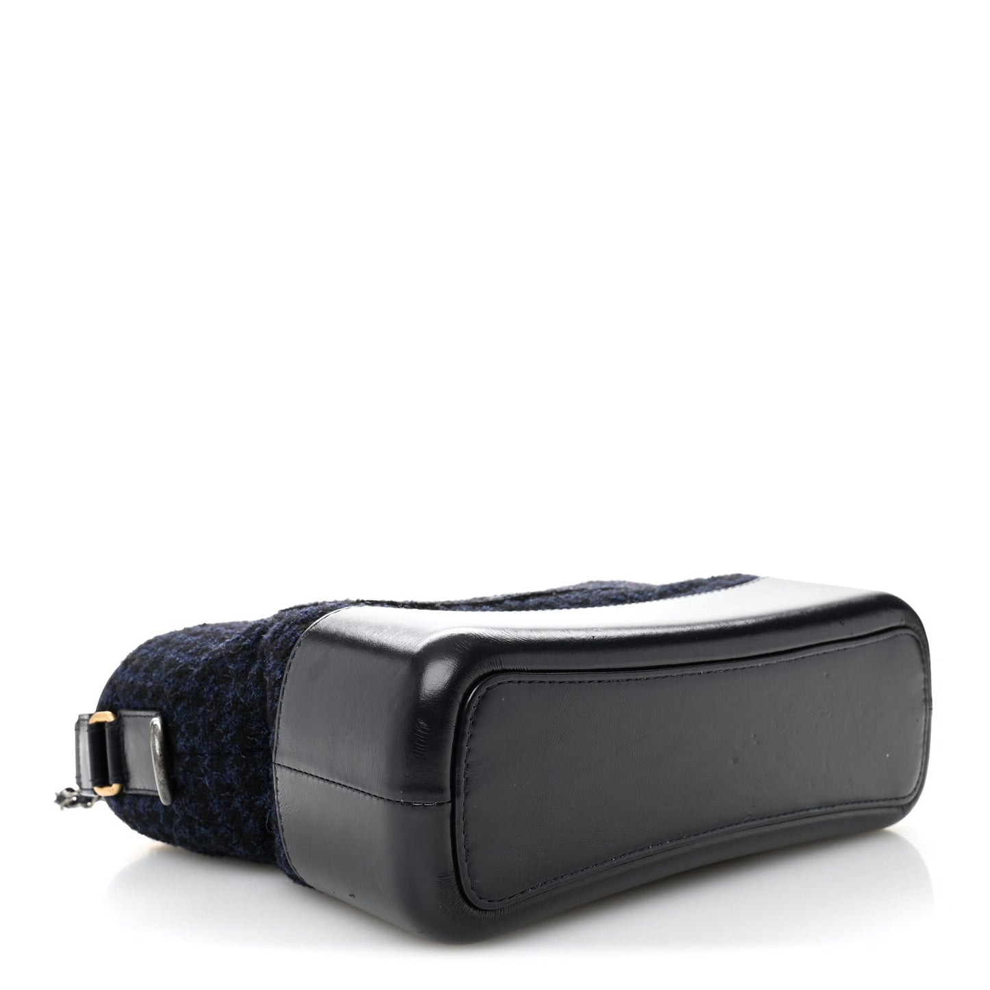 Tweed Calfskin Quilted Medium Gabrielle Hobo Black Blue
